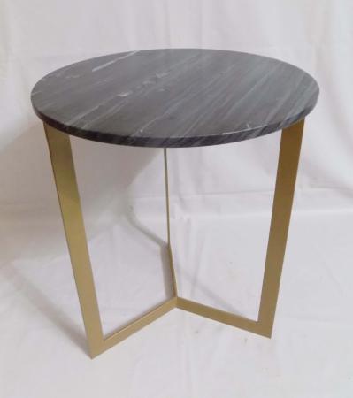 golden  finish metal iron stool