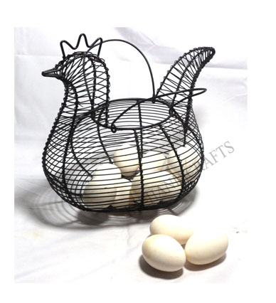 Iron Chicken Shape Egg Basket