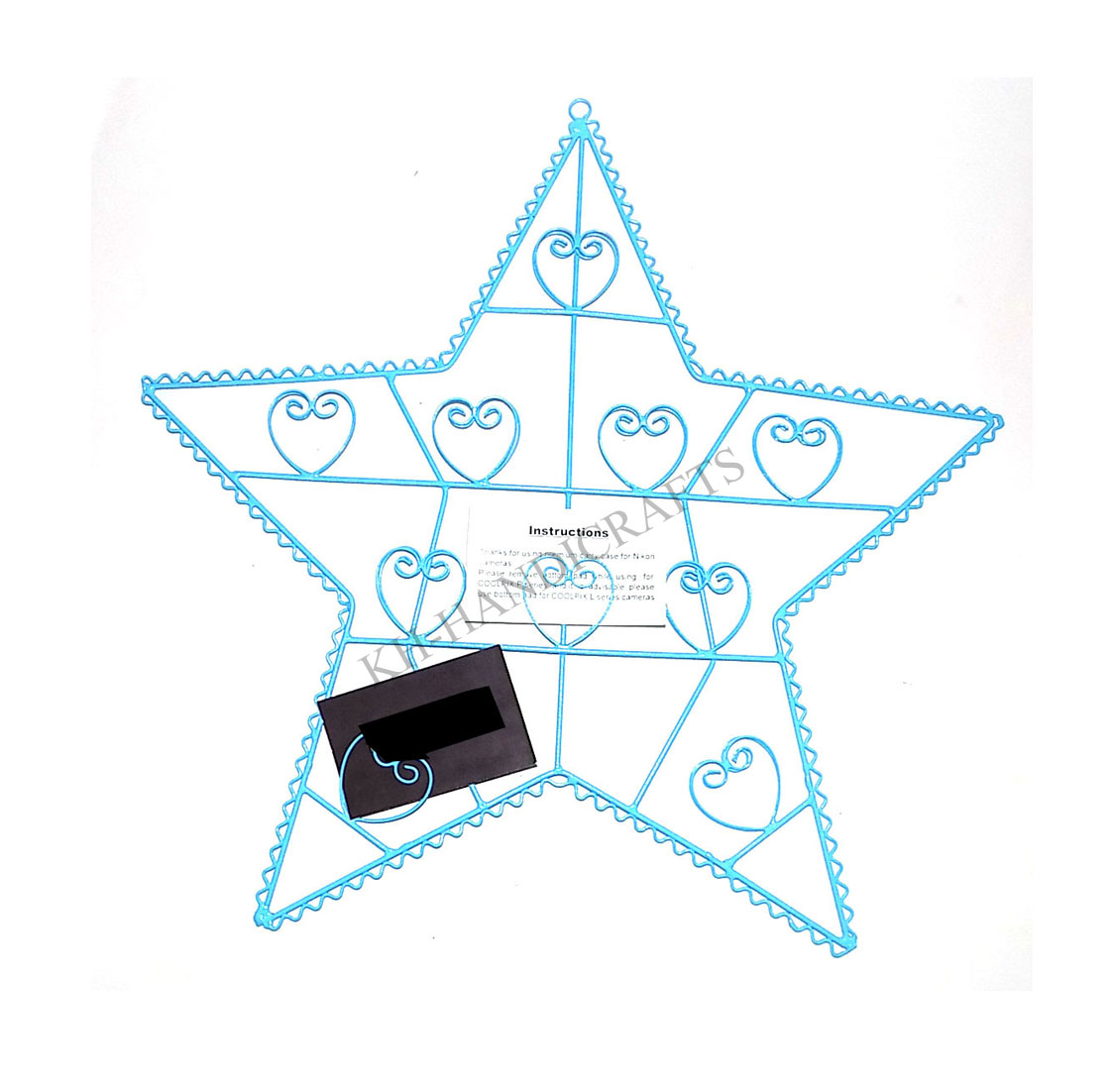 Star Shape Iron Card Holder